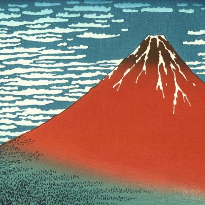 Hokusai - Le mont Fuji rouge - Série 36 vues du Mont Fuji