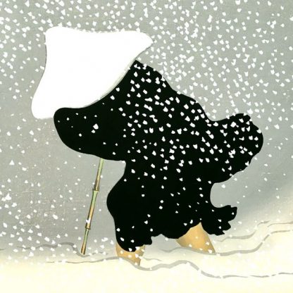 Sekka KAMISAKA (1866-1942) - Neige tourbillonnante - Série "Le monde des choses" - Tomoe no yuki