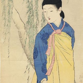 Keishu TAKEUCHI - Kuchi-e - La jeune coréenne