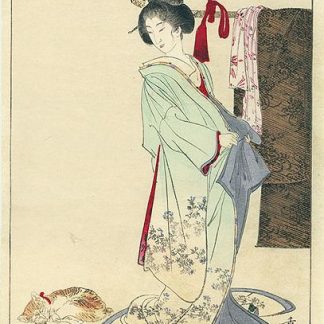 Chat et geisha