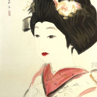 Insho DOMOTO - Maiko - Estampe originale - Editeur Kyoto Hanga-In