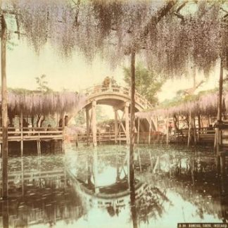 Photographie japonaise originale - Tirage vers 1880 - Pont Kameido