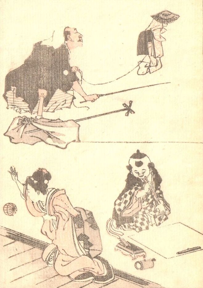 Hokusai - 1850 - Ringa e-hon - Estampe japonaise originale